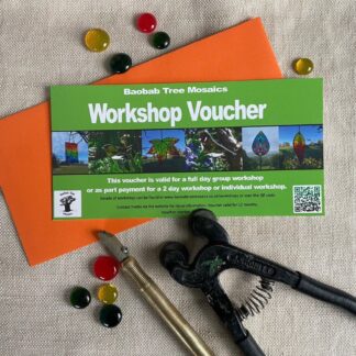 Stained glass mosaic workshop voucher, Gloucestershire