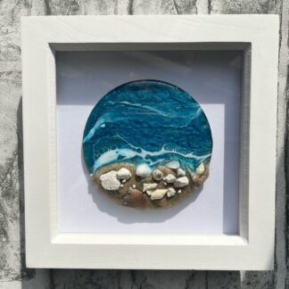 Small framed resin beach picture