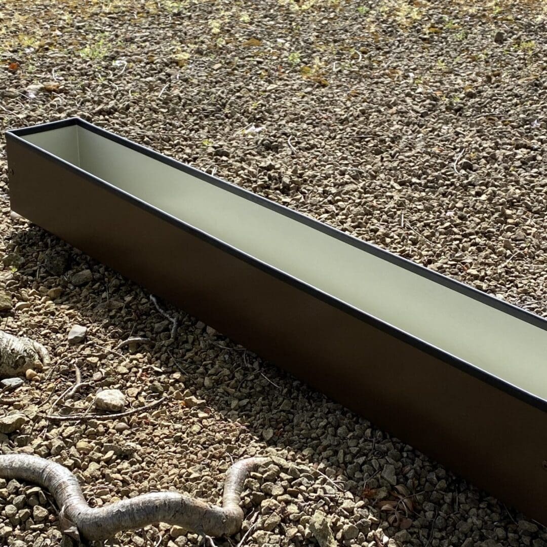 Metal Window cill planter for urban garden wall planter fence balcony planter windowsill plant pot garden trough contemporary modern bespoke custom planter handmade uk window boxes living windows city gardener