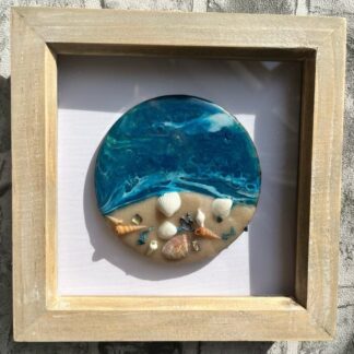 Small framed resin beachscape
