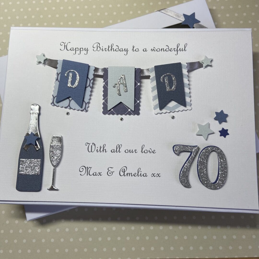 Personalised Dad Birthday Card Gift Boxed Handmade Keepsake 40th 50th 60th 70th 80th - Image 5