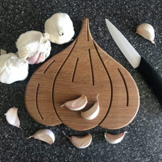 Garlic Oak Chopping Board.
