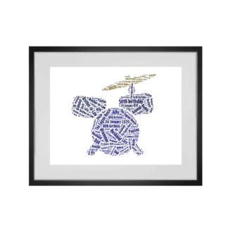 Personalised Drums Word Art Print