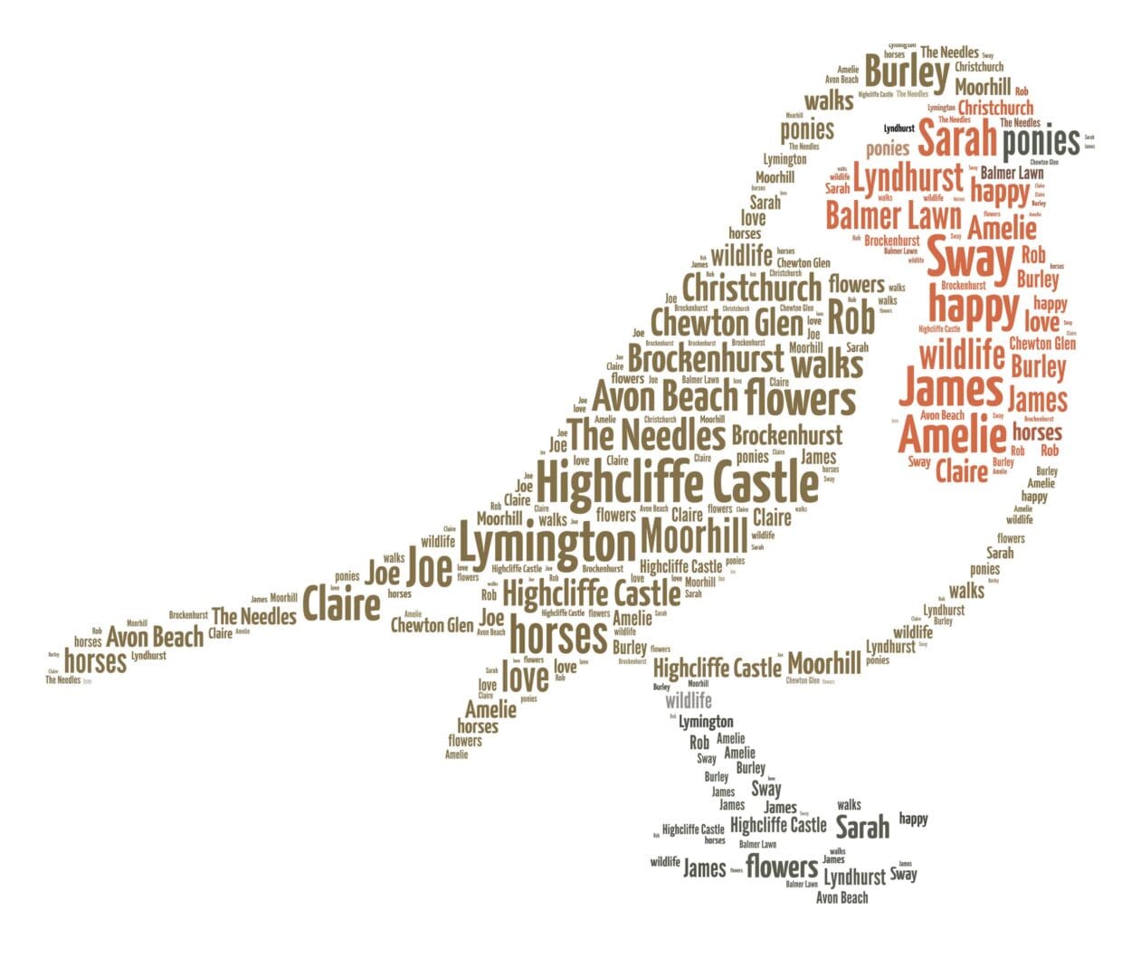 Personalised Robin Word Art Print - Image 2