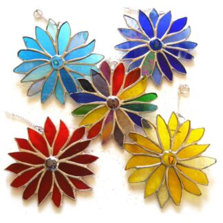 flower suncatcher stained glass
