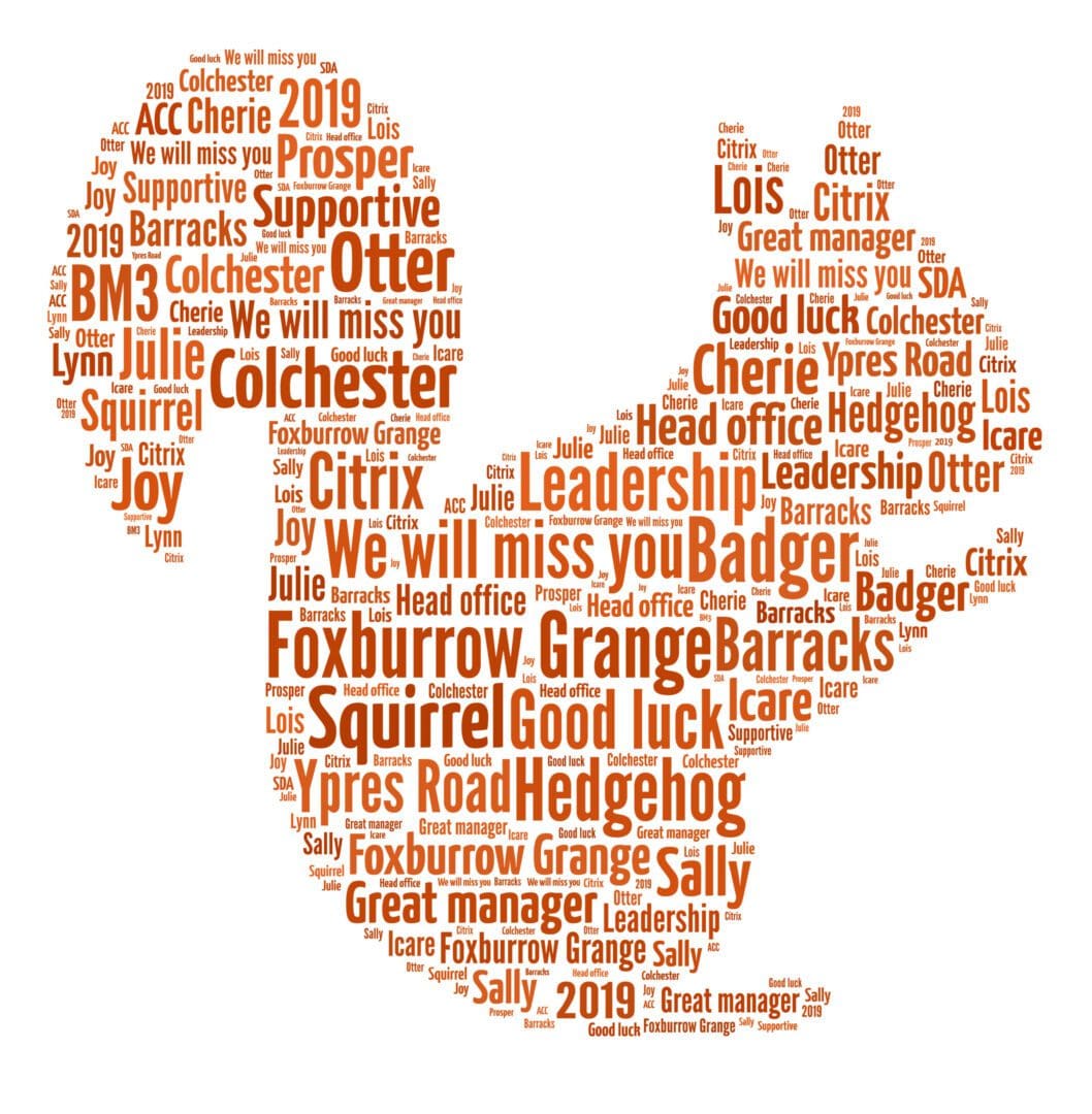 Personalised Squirrel Word Art Print - Image 3