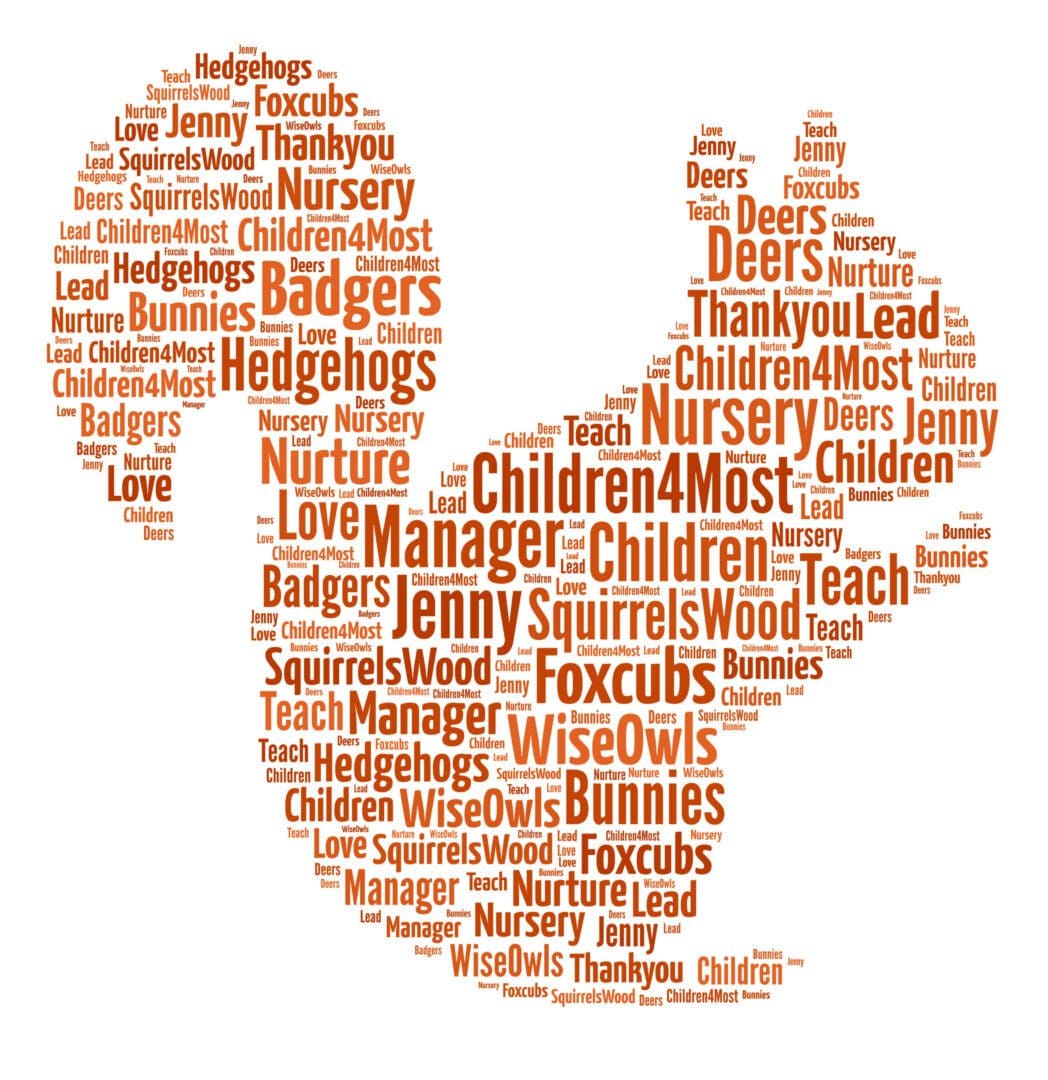 Personalised Squirrel Word Art Print - Image 4