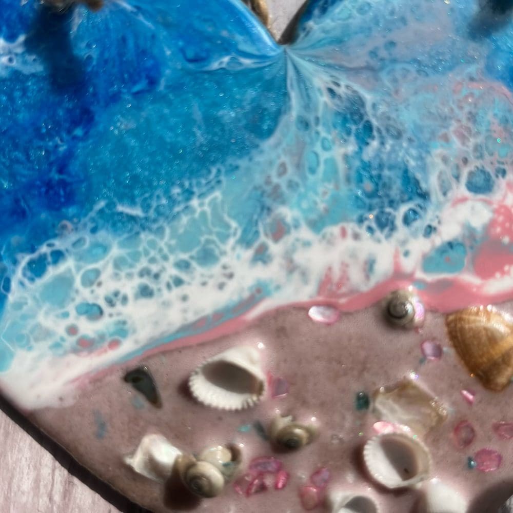 Medium sunrise beach hanging hearts - Image 5