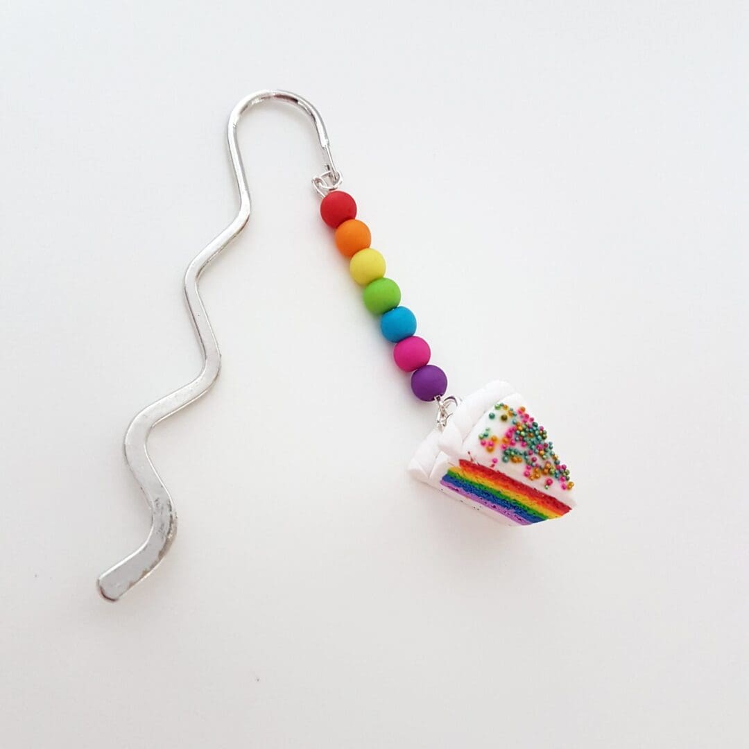 Rainbow cake slice / Jammy Biscuit / Iced Ring Biscuit Bookmark - Image 7