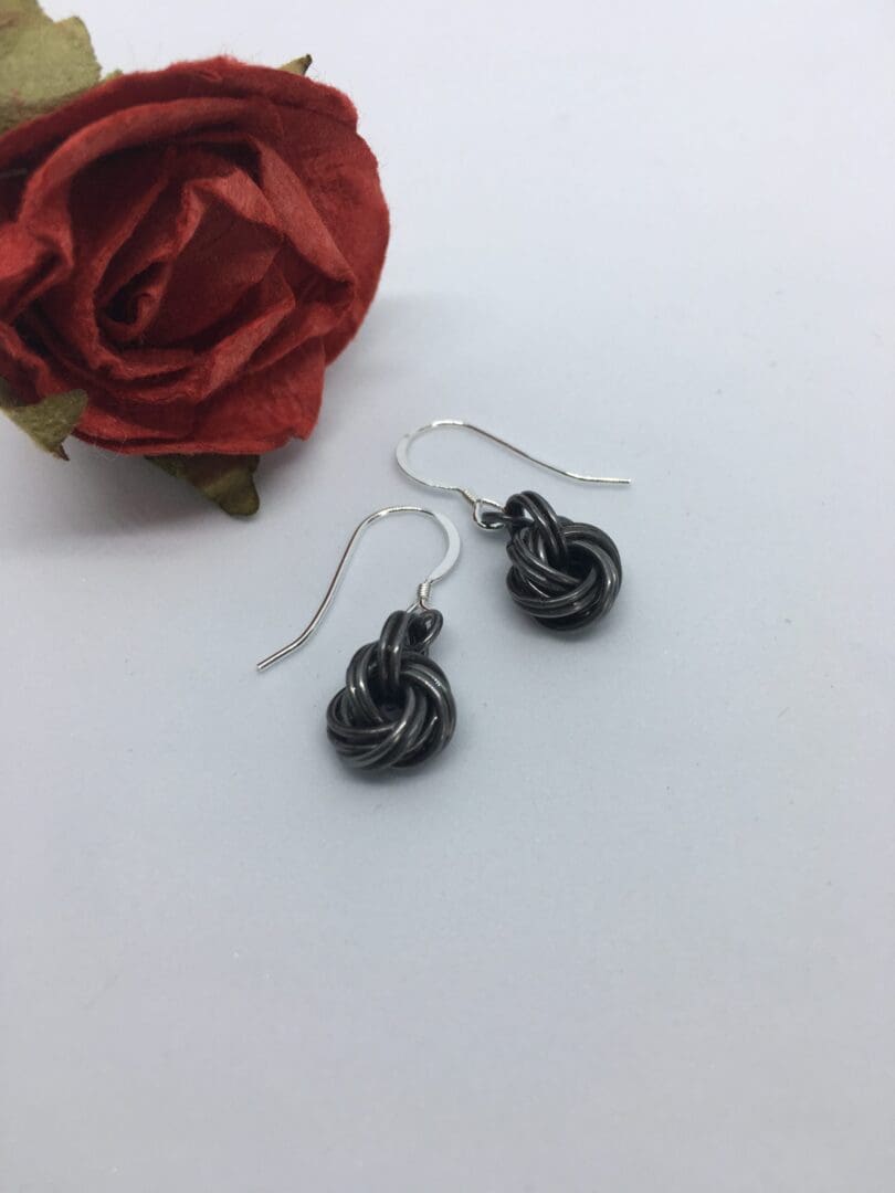 Iron Infinity Knot Earrings