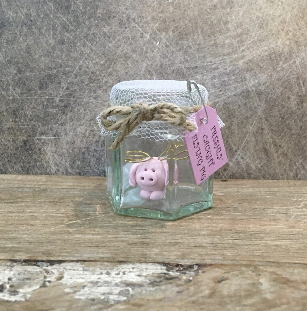 Freshly Caught Flying Pig collectable clay figure - Image 2