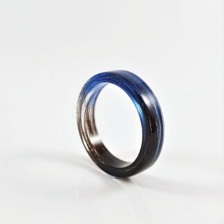 Bespoke Lock of Hair Keepsake Ring - Personalised Gift - Available in Many Colours