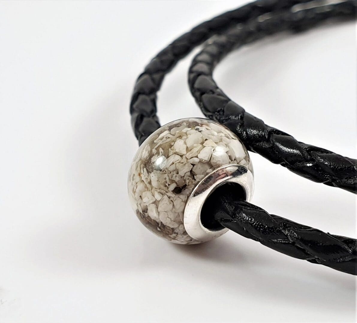 Cremation Ashes Charm- European Bead Bracelet - Bespoke Memorial Jewellery - Image 8