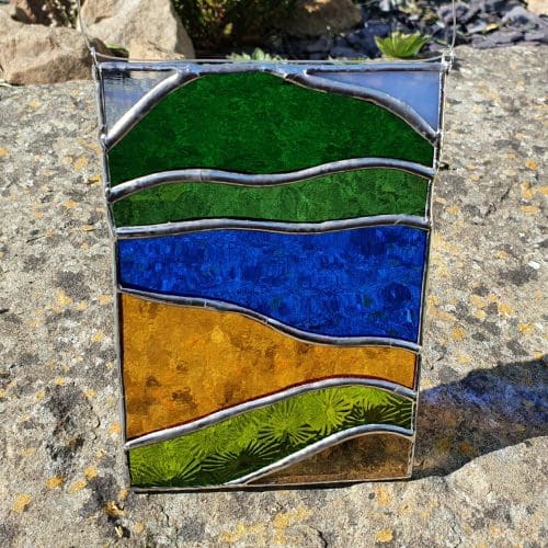 Stained Glass Lakeside Suncatcher - Image 9