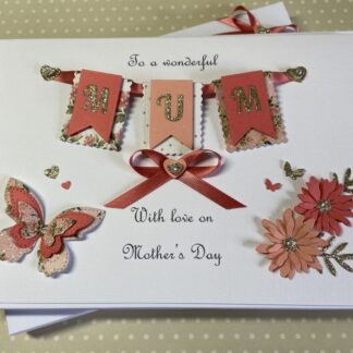 Personalised Mother’s Day Card Gift Boxed Handmade Keepsake Mum Mom Mam Nan