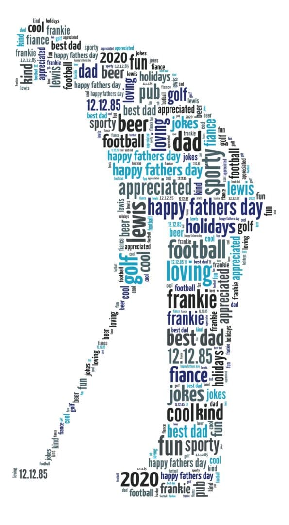 Personalised Golf Word Art Print - Image 2