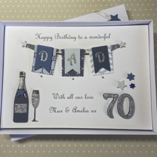 Personalised Dad Birthday Card Gift Boxed Handmade Keepsake 40th 50th 60th 70th 80th