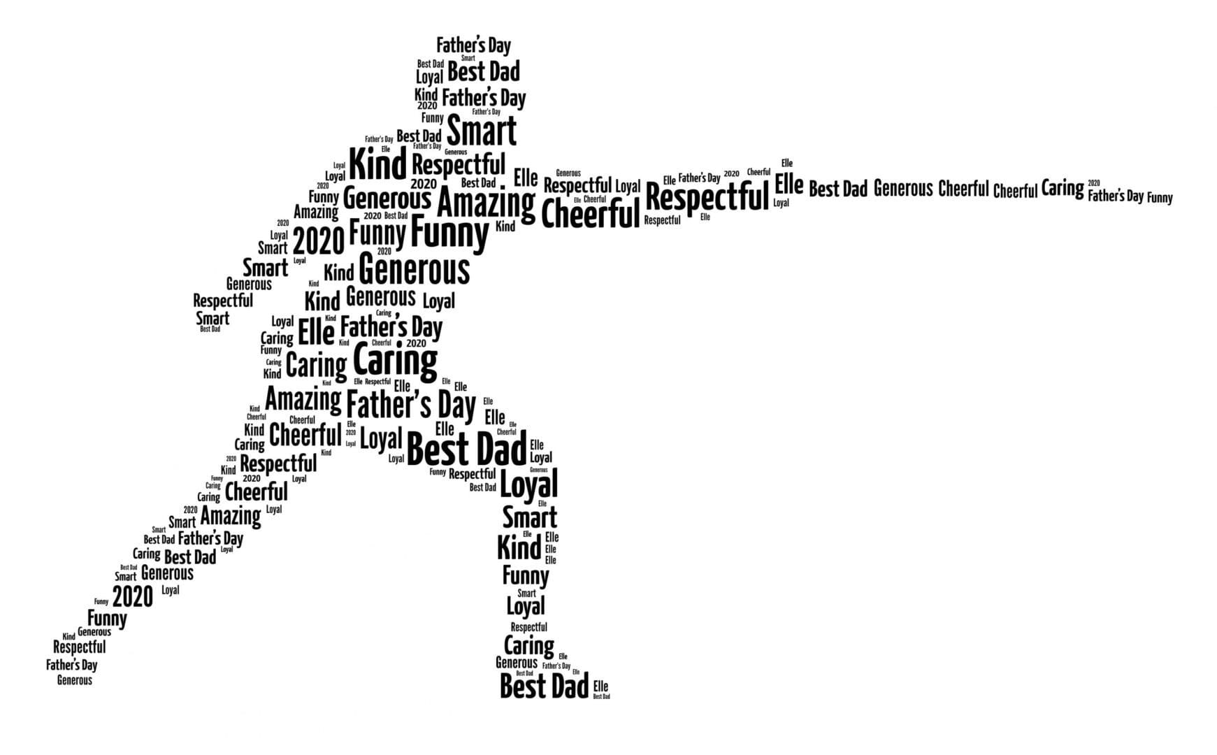 Personalised Fencing Word Art Print - Image 2