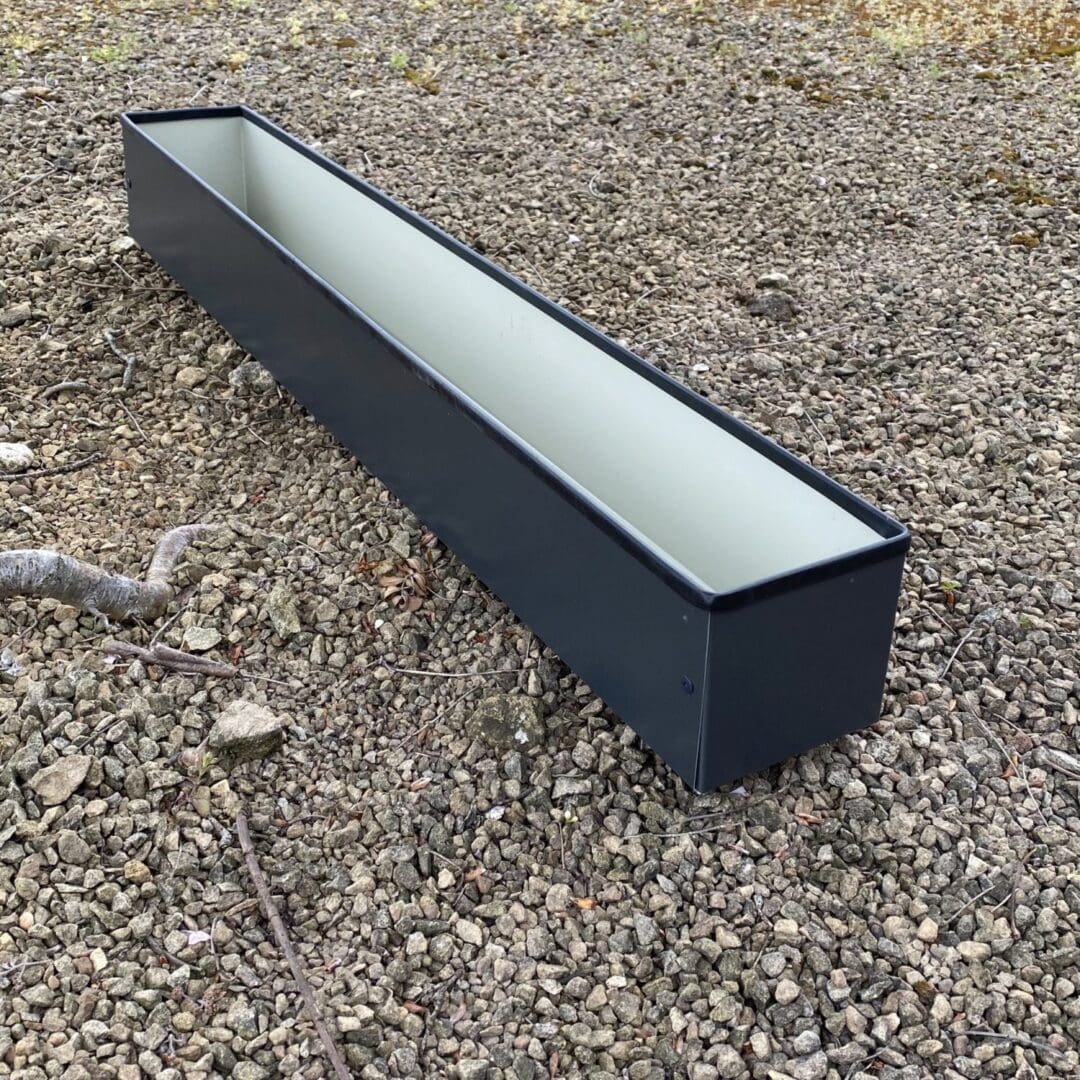 Metal Window cill planter for urban garden wall planter fence balcony planter windowsill plant pot garden trough contemporary modern bespoke custom planter handmade uk window boxes living windows city gardener