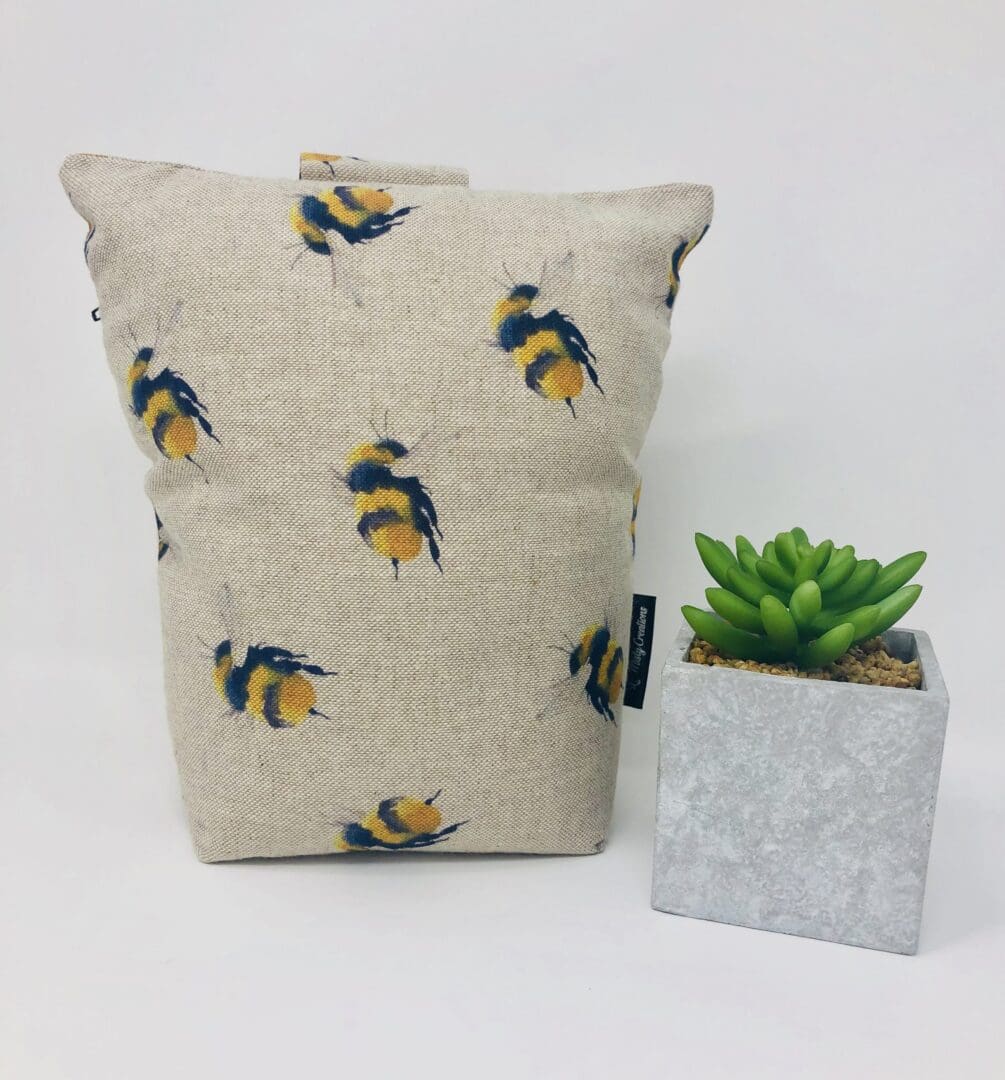 Bumble Bee Fabric Doorstop, Heavy Washable and Refillable Doorstop