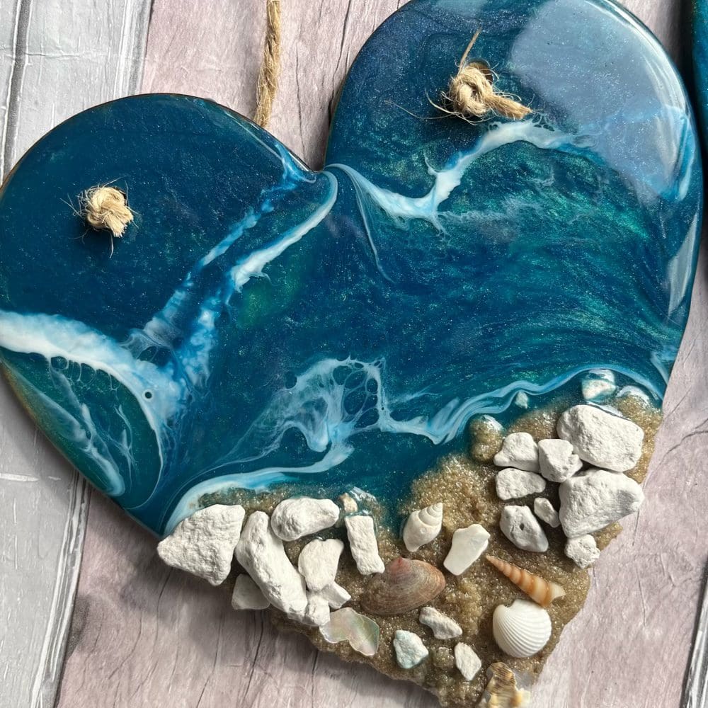 Medium hanging beach heart - Image 5