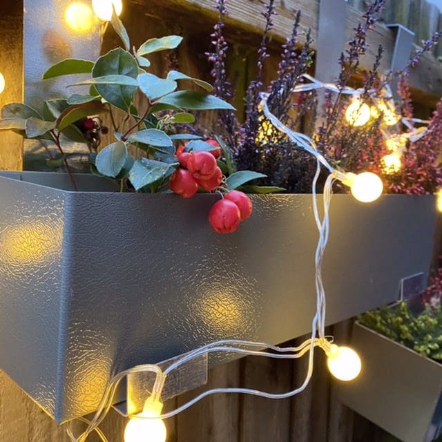 Grey Metal Herb Planter made from recycled, repurposed metal - Image 6