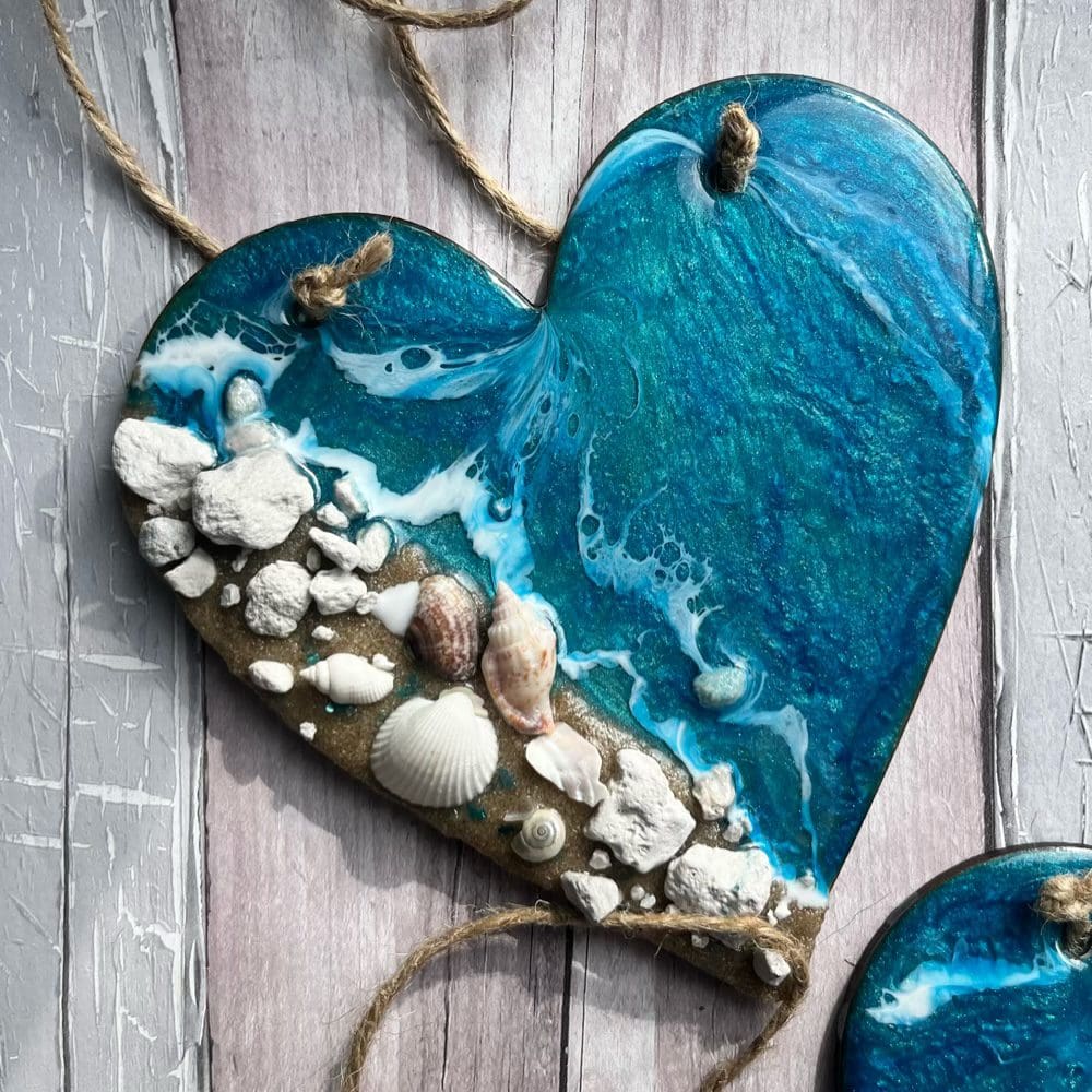 Medium hanging beach heart - Image 3