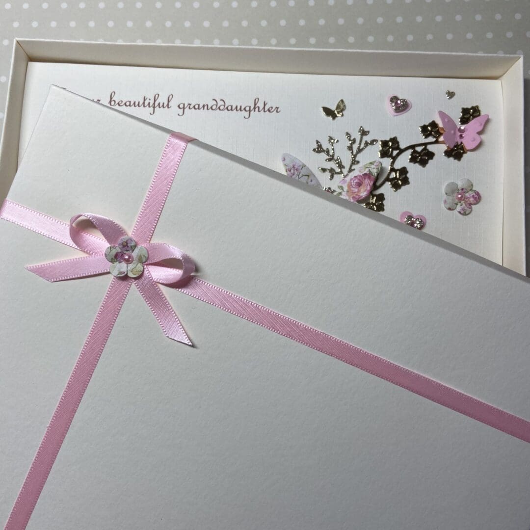 Personalised Handmade 1st Birthday Card Gift Boxed Keepsake Any Age Granddaughter Daughter - Image 3