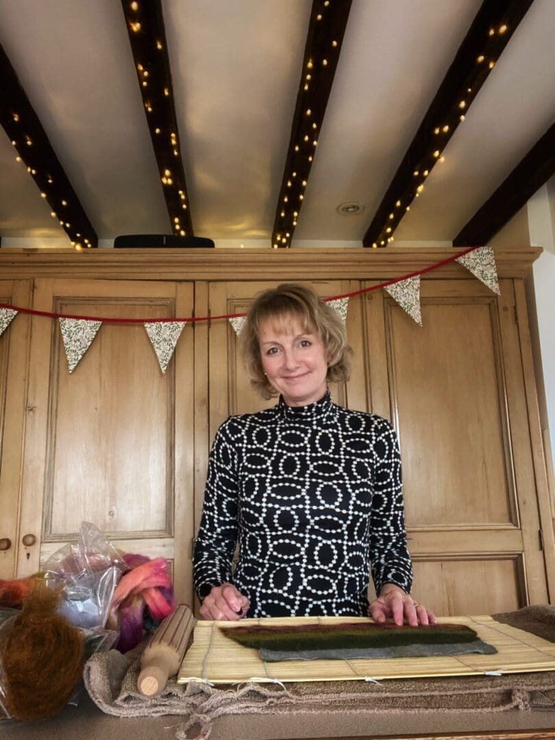 Louise Hancox Textile Artist Making Felt