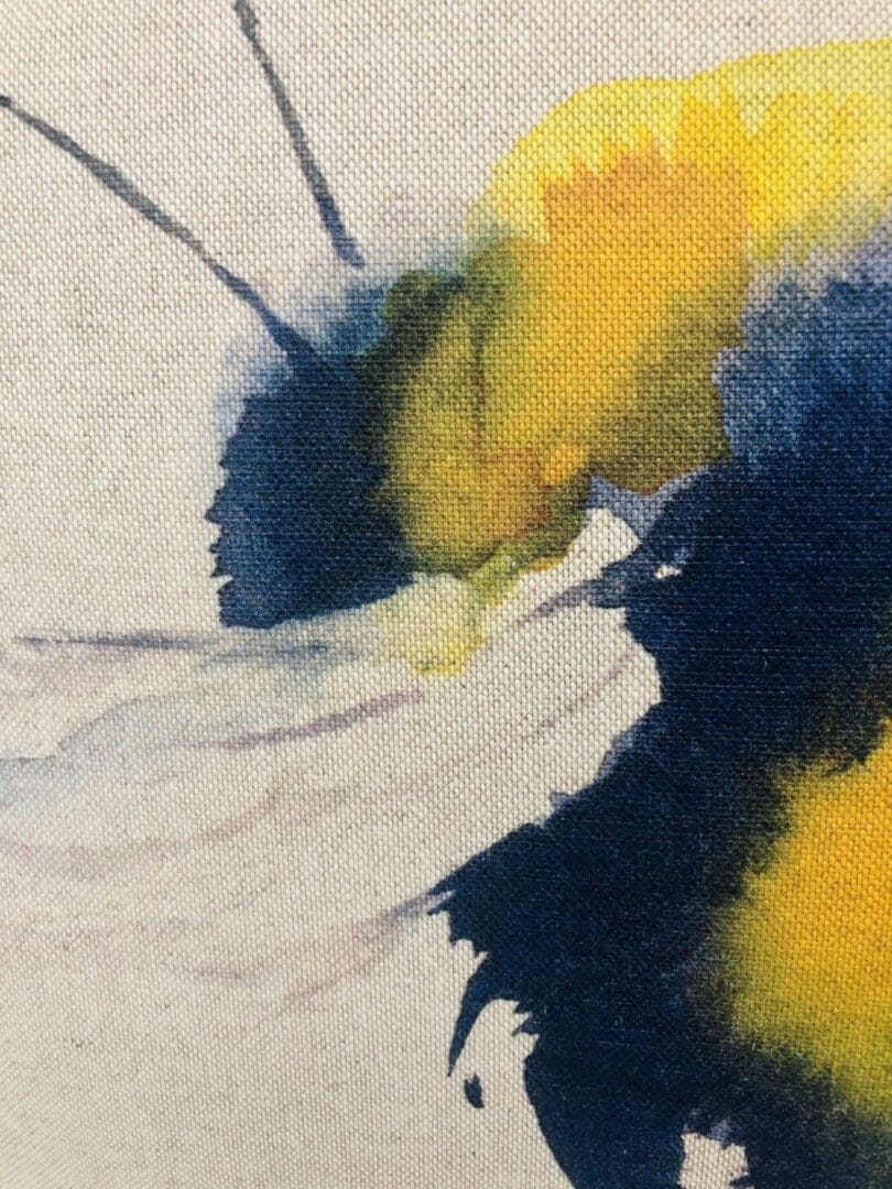 Giant Bumble Bee Cushion Cover, Yellow Bee Cushion - Image 3