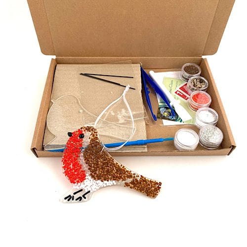 Fused Glass Robin Suncatcher Kit - Image 8