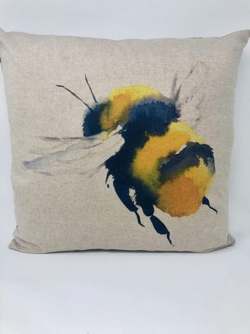 Giant Bumble Bee Cushion Cover, Yellow Bee Cushion - Image 5
