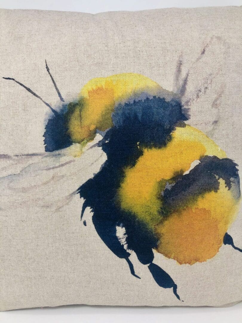Giant Bumble Bee Cushion Cover, Yellow Bee Cushion - Image 4