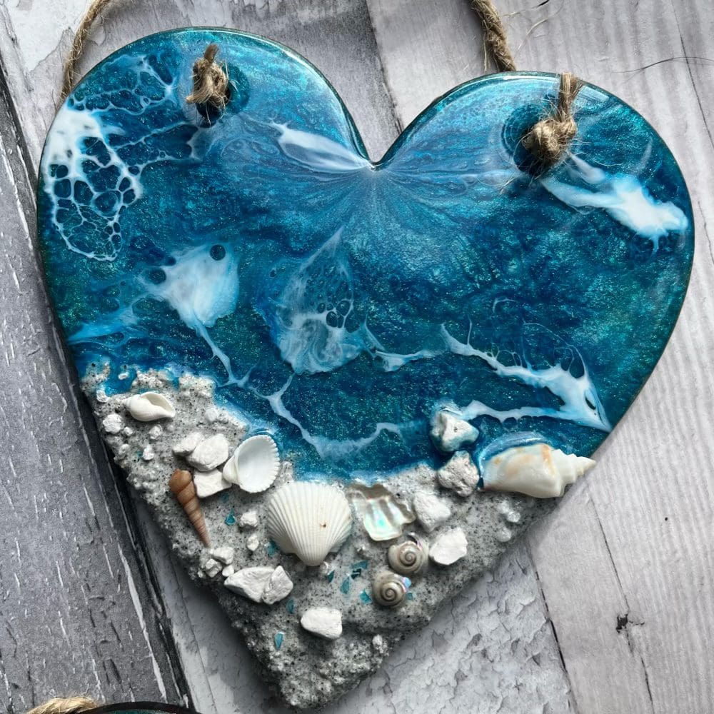 Medium hanging beach heart - Image 4