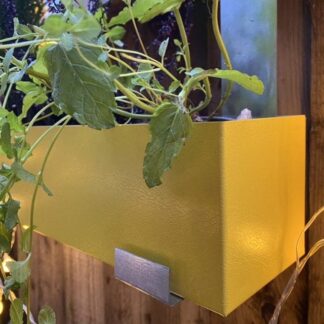 Metal Window cill planter for urban garden wall planter fence balcony planter windowsill plant pot garden trough contemporary modern bespoke custom planter handmade uk window boxes living windows city gardener