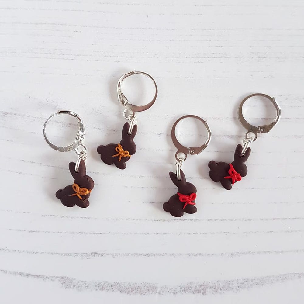 Easter Treats earrings CHOOSE YOUR STYLE Hot cross buns, chocolate bunnies, mini egg nests - Image 9