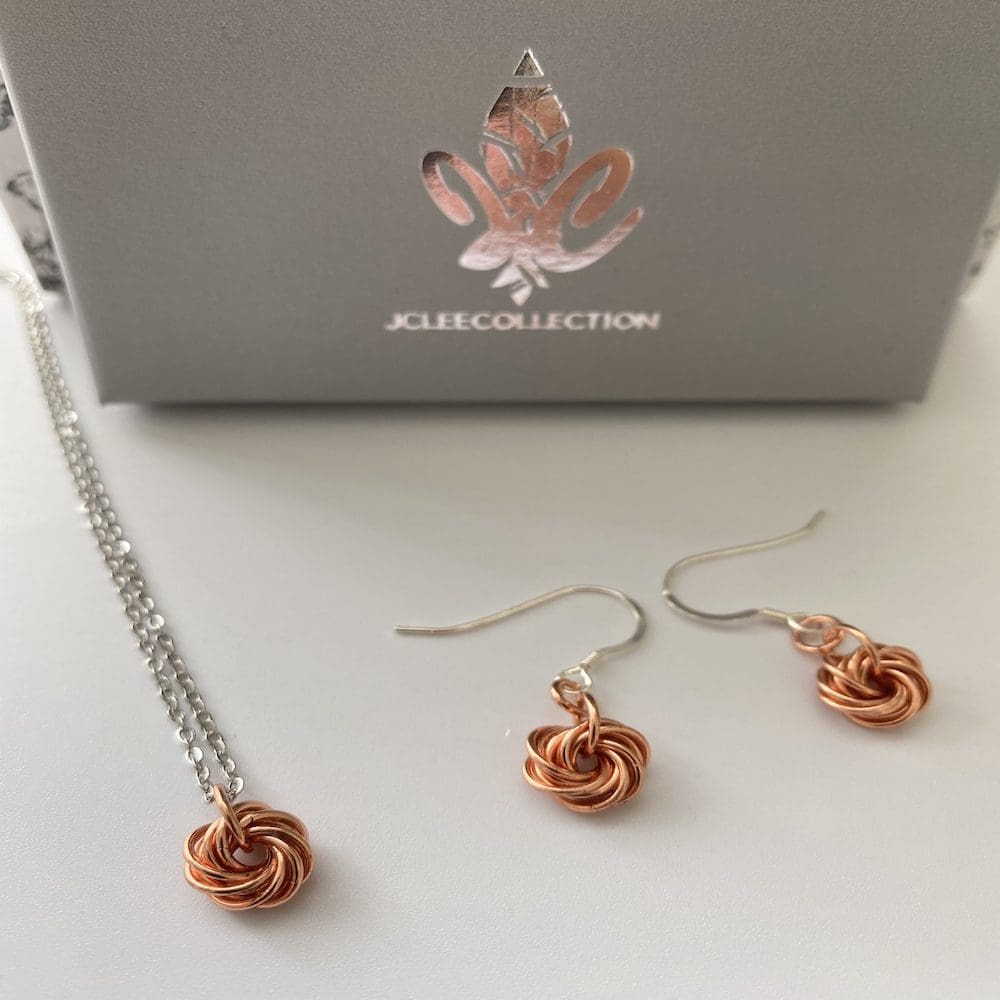 Copper Rosette Jewellery