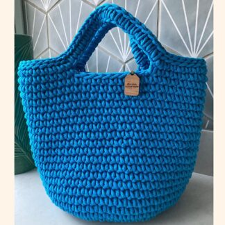 Turquoise Crochet Bag,