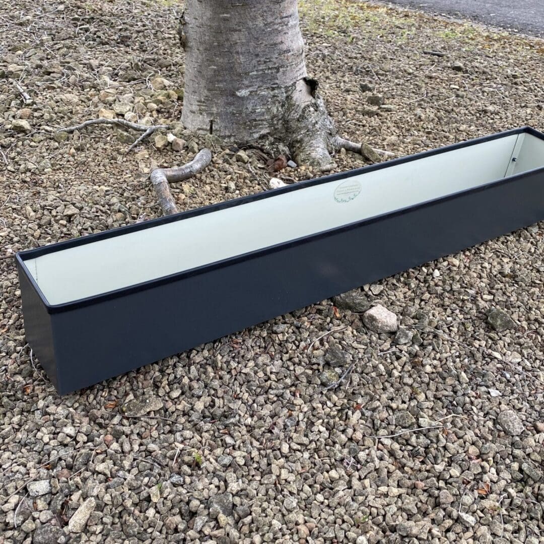 Metal Window cill planter for urban garden wall planter fence balcony planter windowsill plant pot garden trough contemporary modern bespoke custom planter handmade uk window boxes living windows city gardener