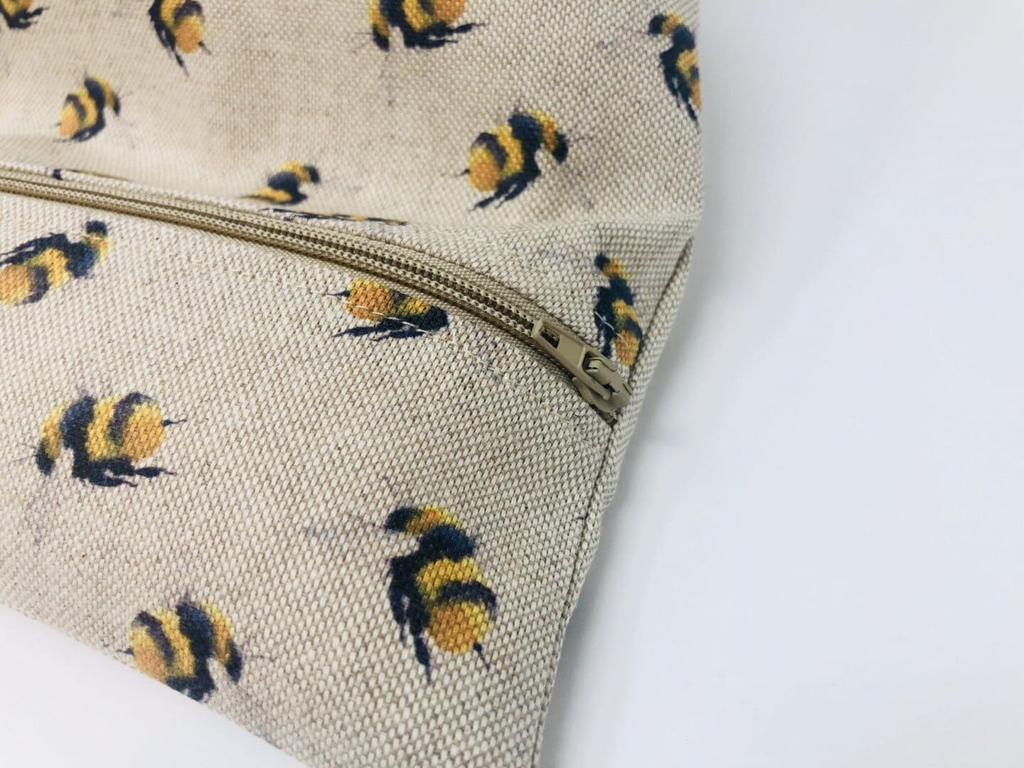 Bumble Bee Fabric IPad Beanbag, Fabric Tablet Stand featuring mustard yellow Bees - Image 7