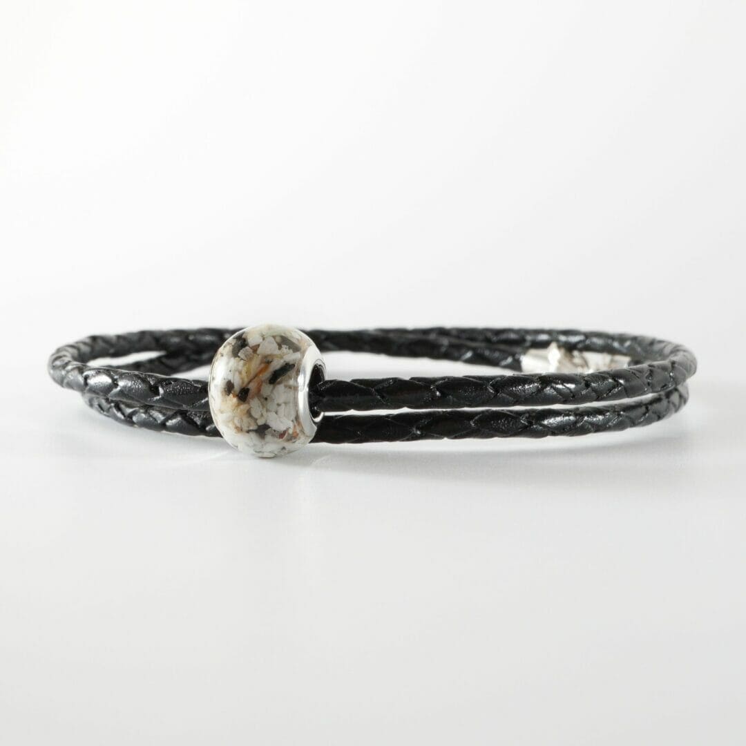 Cremation Ashes Charm- European Bead Bracelet - Bespoke Memorial Jewellery - Image 7