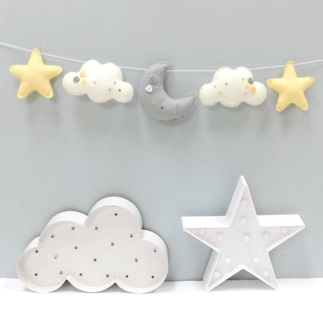 Sew your own felt Moon and Star garland kit. - Image 5