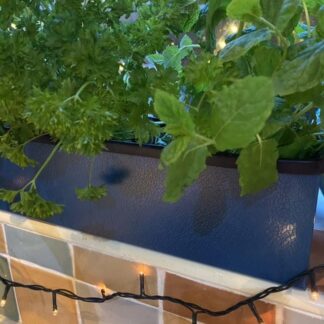 Metal Window cill planter for urban garden wall planter fence balcony planter windowsill plant pot garden trough contemporary modern bespoke custom planter handmade uk window boxes living windows city gardener