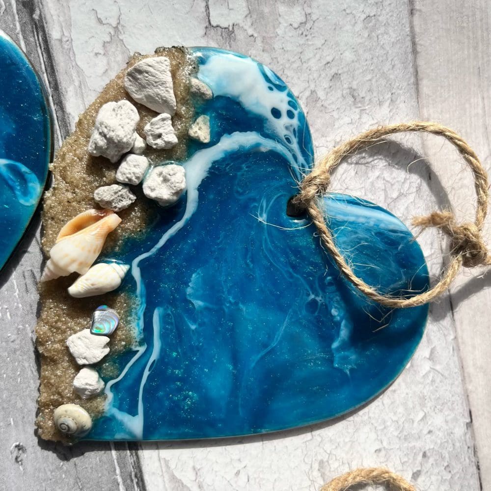 Small hanging beach heart - Image 5