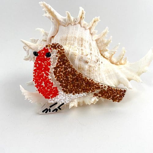 Fused Glass Robin Suncatcher Kit - Image 9