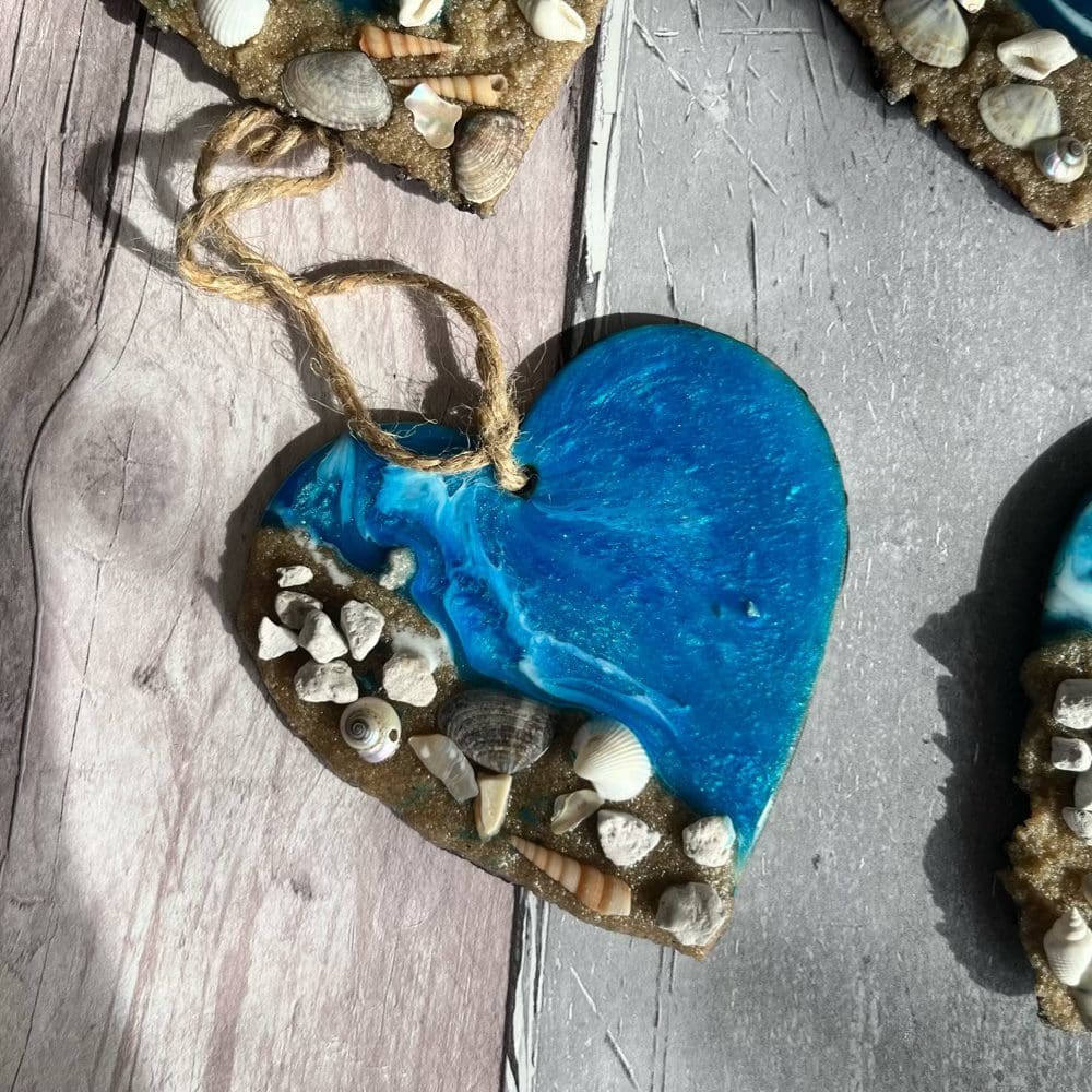 Small hanging beach heart - Image 2