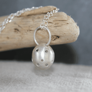 Sterling Silver Ovoid pendant