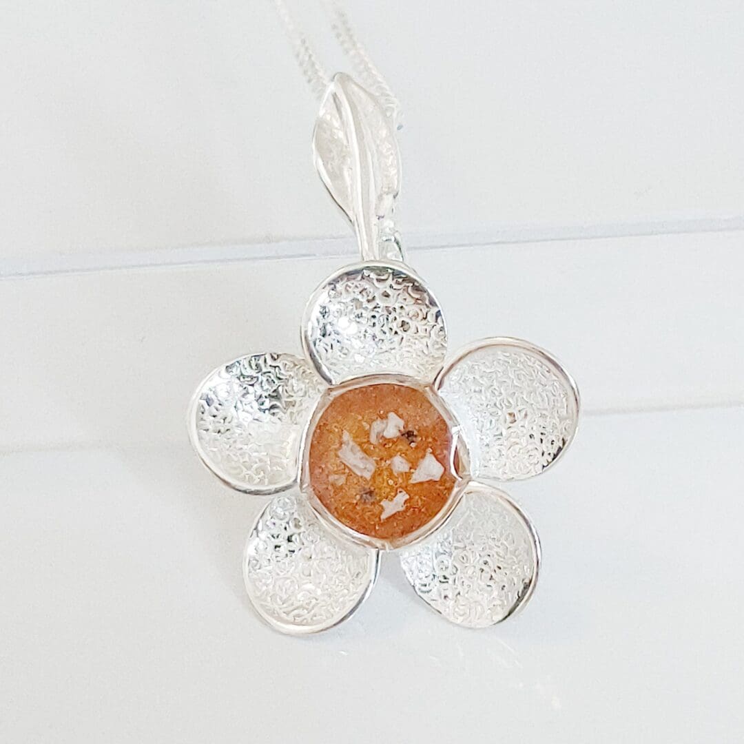Pretty Buttercup Memorial Ashes Necklace - Image 7