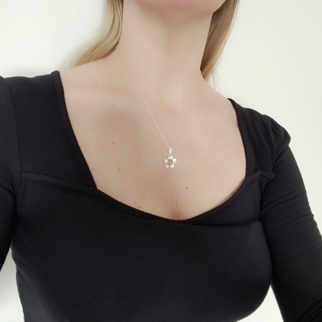 Pretty Buttercup Memorial Ashes Necklace - Image 2