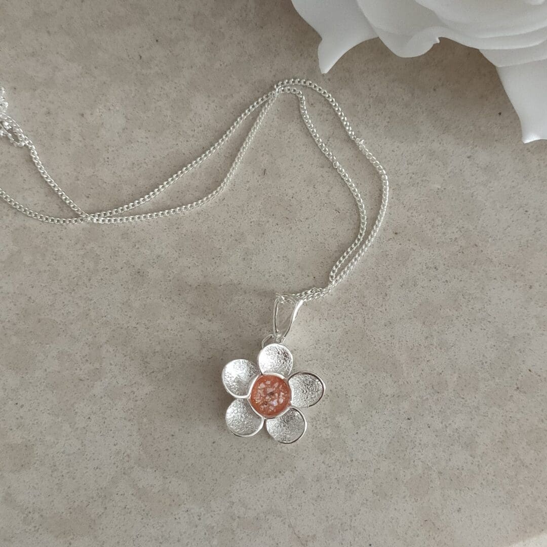 Pretty Buttercup Memorial Ashes Necklace - Image 5